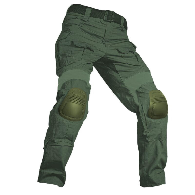 Men Military Tactical Trousers CP Camouflage Multicam Cargo Pant Casual Work Clothing Combat Airsoft  Army Green Knee Pads Pants