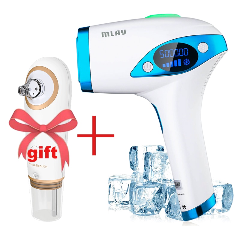 Mlay Laser T4 Laser Hair Removal Device Laser Hair Removal ICE Cold IPL Epilation Flashes 500000 mlay IPL Hair Removal Painless