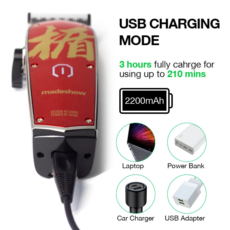 Madeshow M10 Professional Hair Clippers for Man M11 Hair Trimmer Electric Hair Cutting Machine 7000 RPM Barbershop Hair Clippper