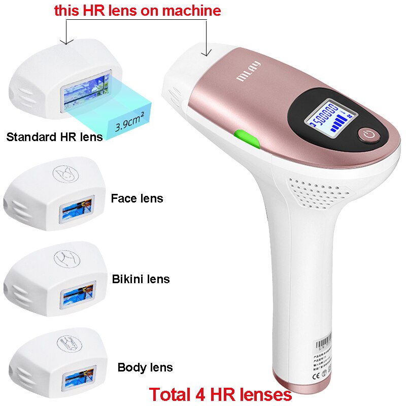 MlayT3 IPL Hair removal Epilator a Laser Permanent Hair Removal Machine Face Body 3IN1 Electric depilador a laser 500000 Flashes