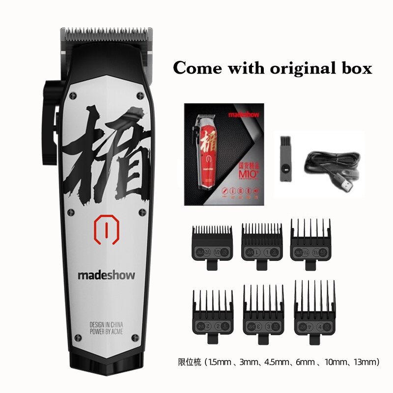 Professional Hair Clipper For Man Madeshow M10 M11 Beard Trimmer Barber 0mm Bald Head Trimmer Hair Cutting Machine 7000 RPM