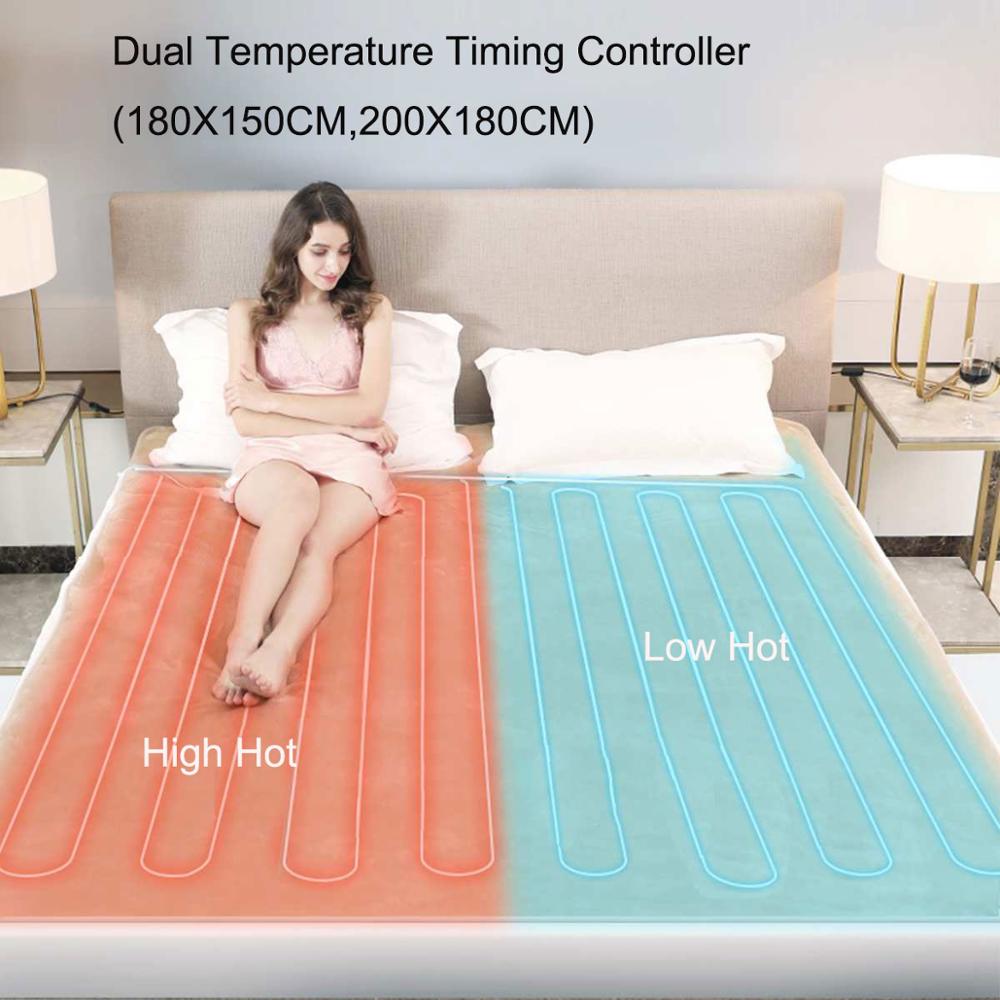 High Grade Warm Heater Velvet Electric Heating Blanket 4 Gear Temperature Timing Controller Room  Electric Blanket Pad Mat