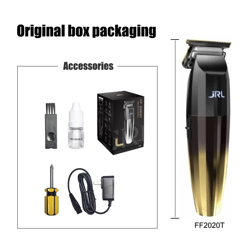 Barber POP Professional Hair Trimmer Black Gold Three-piece Hair Salon Oil Head Gradual Hair Clipper Razor Trimming Hair Cutting