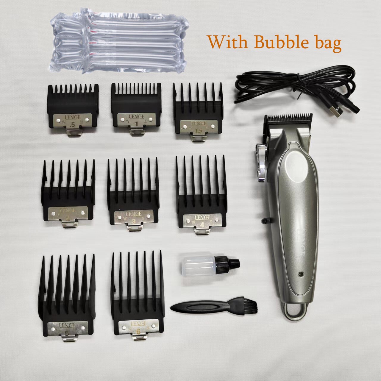 Professional FF1C Oil Head Gradient Hair Clipper Bomber Design Fashion Cuttingedge Grip Comfortable Metal Body 8 Caliper Trimmer