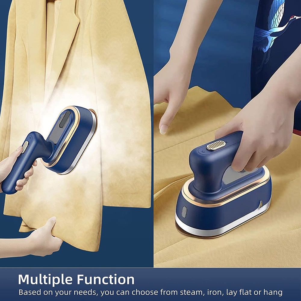 REUP Portable Garment Steamers Steam Iron for Clothes Wet Dry Hand Held Ironing Machine 15s Fast-Heat Cleaner 1200w Ironing