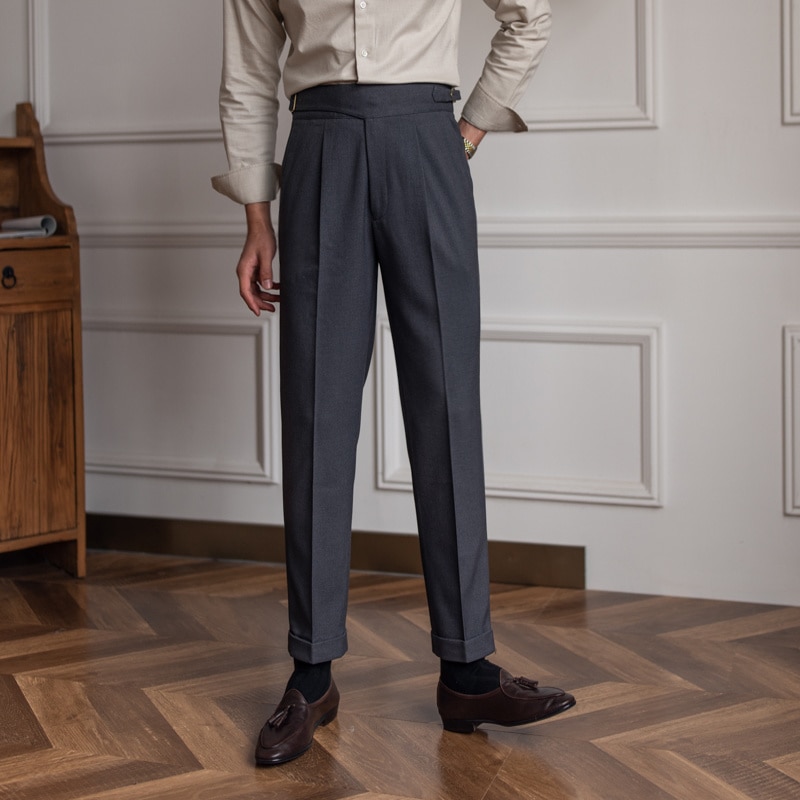 British Style Suit Pant Men Formal Wear Men Dress Pant Business Office Trouser High Quality Men Dress Pant Men Solid Color Pant