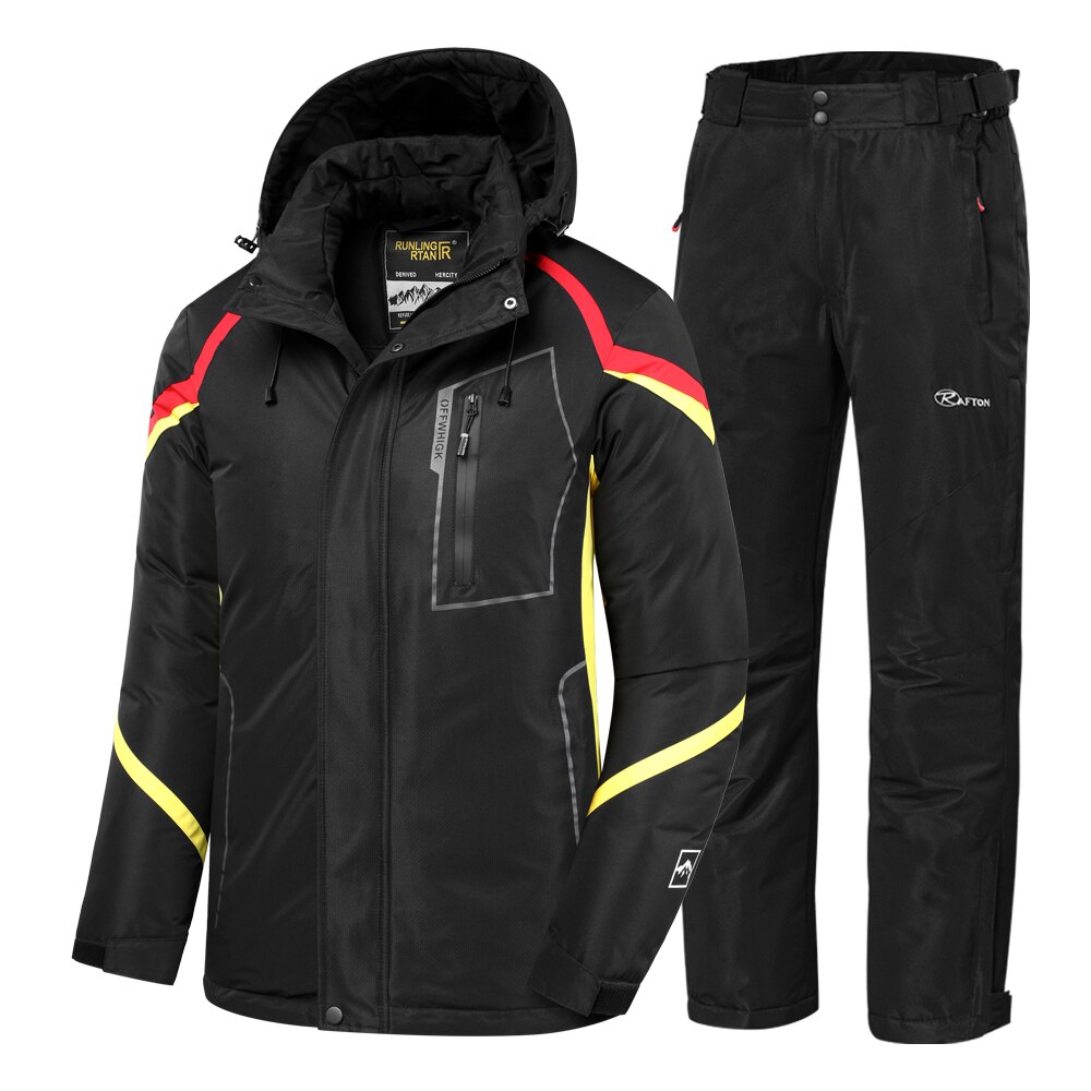 Men Winter New Outdoor Jet Ski Premium Snow Warm Parkas Jacket Coat Men's Outwear Casual Hat Waterproof Thick Fleece Parka Men