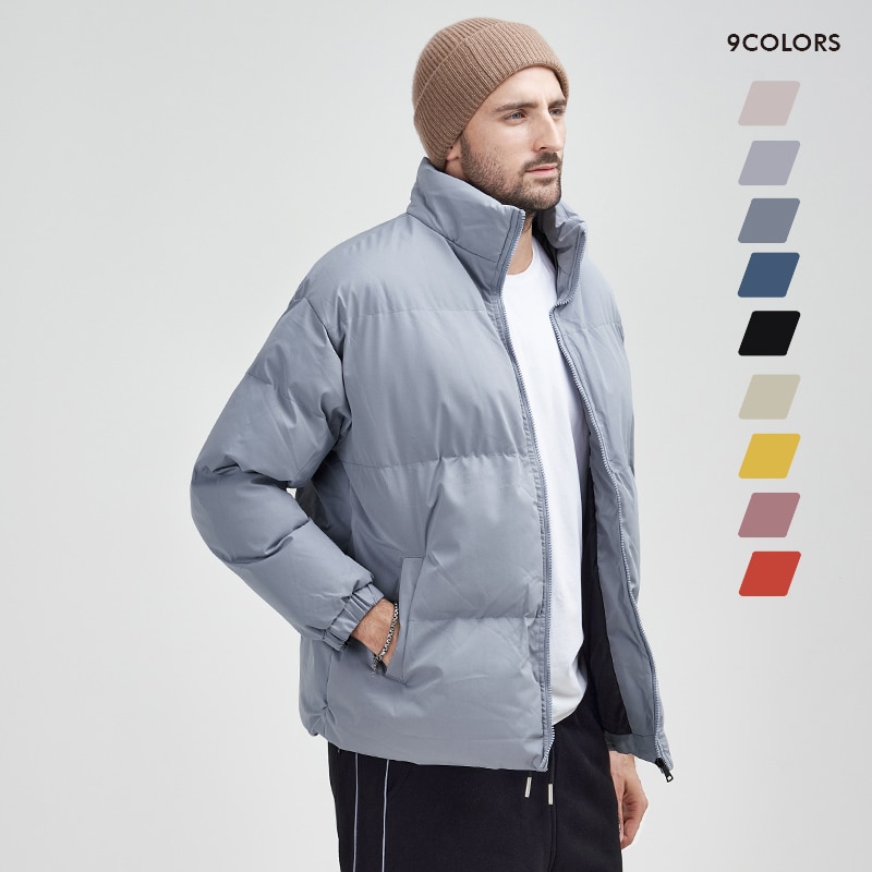 2022 Winter New Men Padded Cotton Jacket Coat Plus Size 8XL Outerwear Warm Quilted Parka All-match Loose Basic Puffer Jacket Men