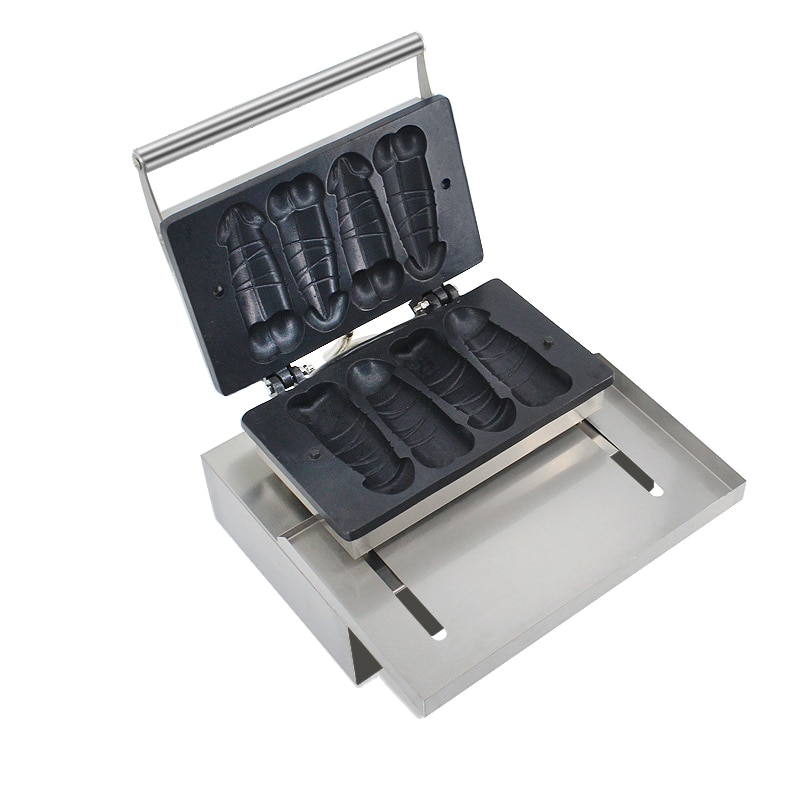 Commercial Use A Piece of Gayke Penis Shape Waffle Maker Iron Stick Baking Machine Hot Dog Sausage Grill Baker Waffle Snacks