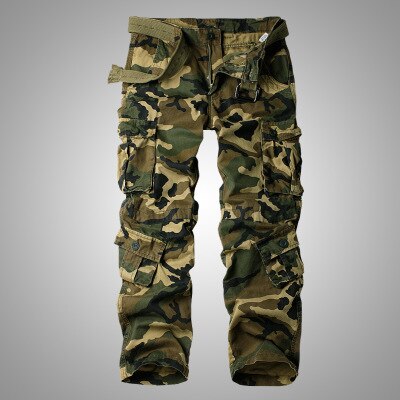 8 Pockets Military Red Black Cargo Pants Men Cotton Trousers Baggy Camouflage Tactical Pants Men Casual  Big Size 38 44 overalls