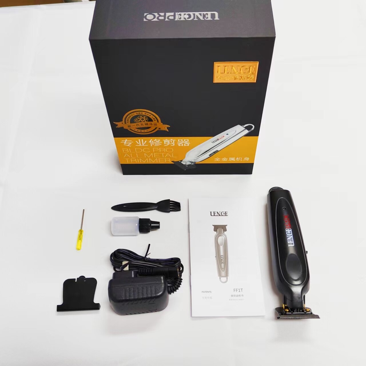 Professional FF1C Oil Head Gradient Hair Clipper Bomber Design Fashion Cuttingedge Grip Comfortable Metal Body 8 Caliper Trimmer