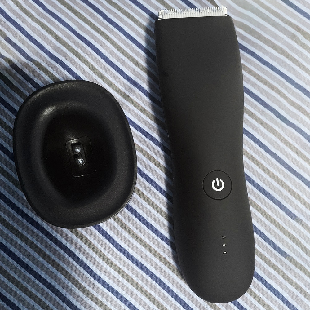 Electric Body Groomer Pubic Hair Trimmer for Men Balls Shaver Clipper Male Sensitive Private Parts Razor Sex Place Face Cut