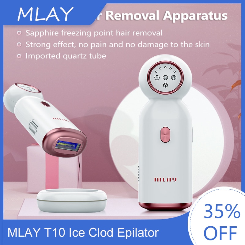 MLAY T10 Laser Hair Removal Ice Sapphire Painless Epilator Permanent IPL Hair Removal Device Home Use Laser Epilator Machine