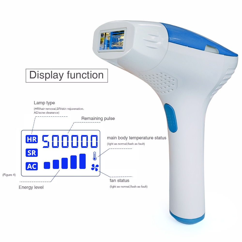 Mlay IPL Depiladora Laser Hair Removal Device with 500000 Shots Bikini Body Face Hair Removal Machine Laser Epilator for Women
