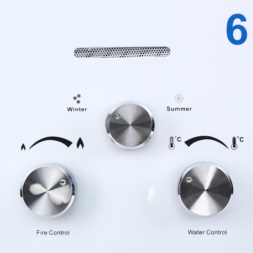 Yonntech 6L Propane Gas LPG Tankless Instant Hot Water Heater Boiler with Shower Head CE / ISO Approved