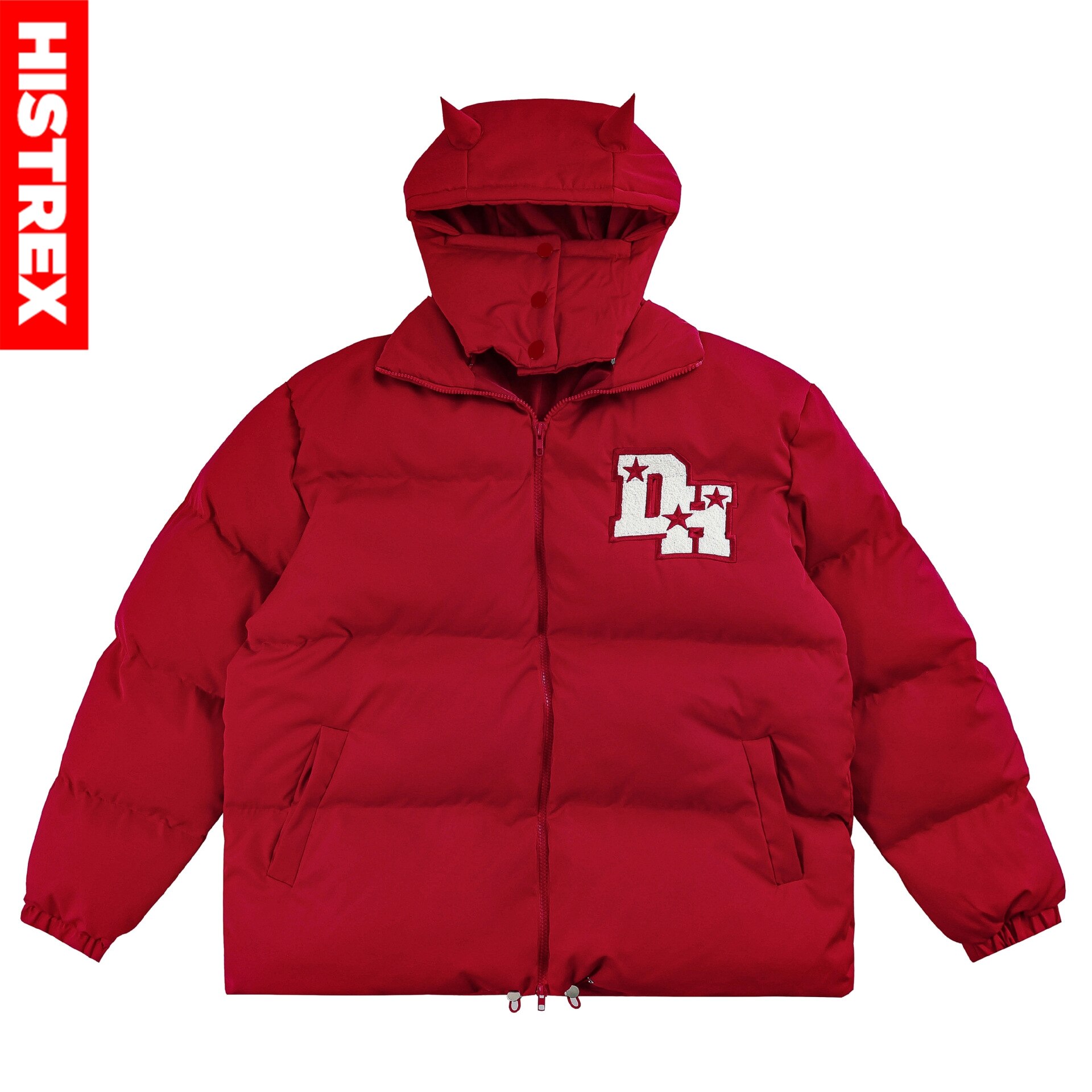 2023 Devil Bubble Parkas Jackets Men,Y2K Outwears,Winter Warm Detachable Parka,Women Oversized Coats,Mens Hip Hop Brand Jacket