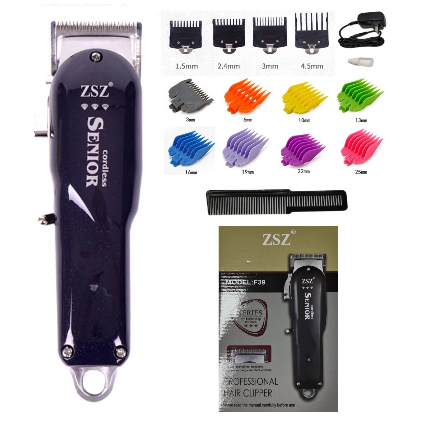 ZSZ Professional Gradient Hair Clipper Hair Salon Tools Haircut Machine Oil Head Retro High Quality Hair Trimmer Barbers Tools