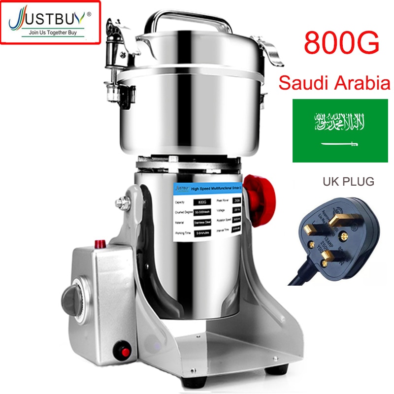 2500G /1000G/800G Coffee Grinder Machine Herb Grain Spices Mill Medicine Wheat Mixer Dry Food Grinder