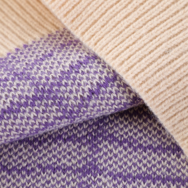 2023 Men Streetwear Sweater Hipster Spider Web Graphic Hip Hop Knitted Sweater Casual Loose Pullover Sweater Black Purple