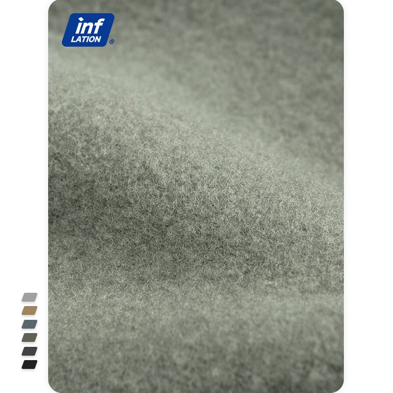 INFLATION Solid Loose Fit Mens Sweatpant Winter Warm Fleece Joggers Pants Unisex Elastic Waist Track Pants 3206W20