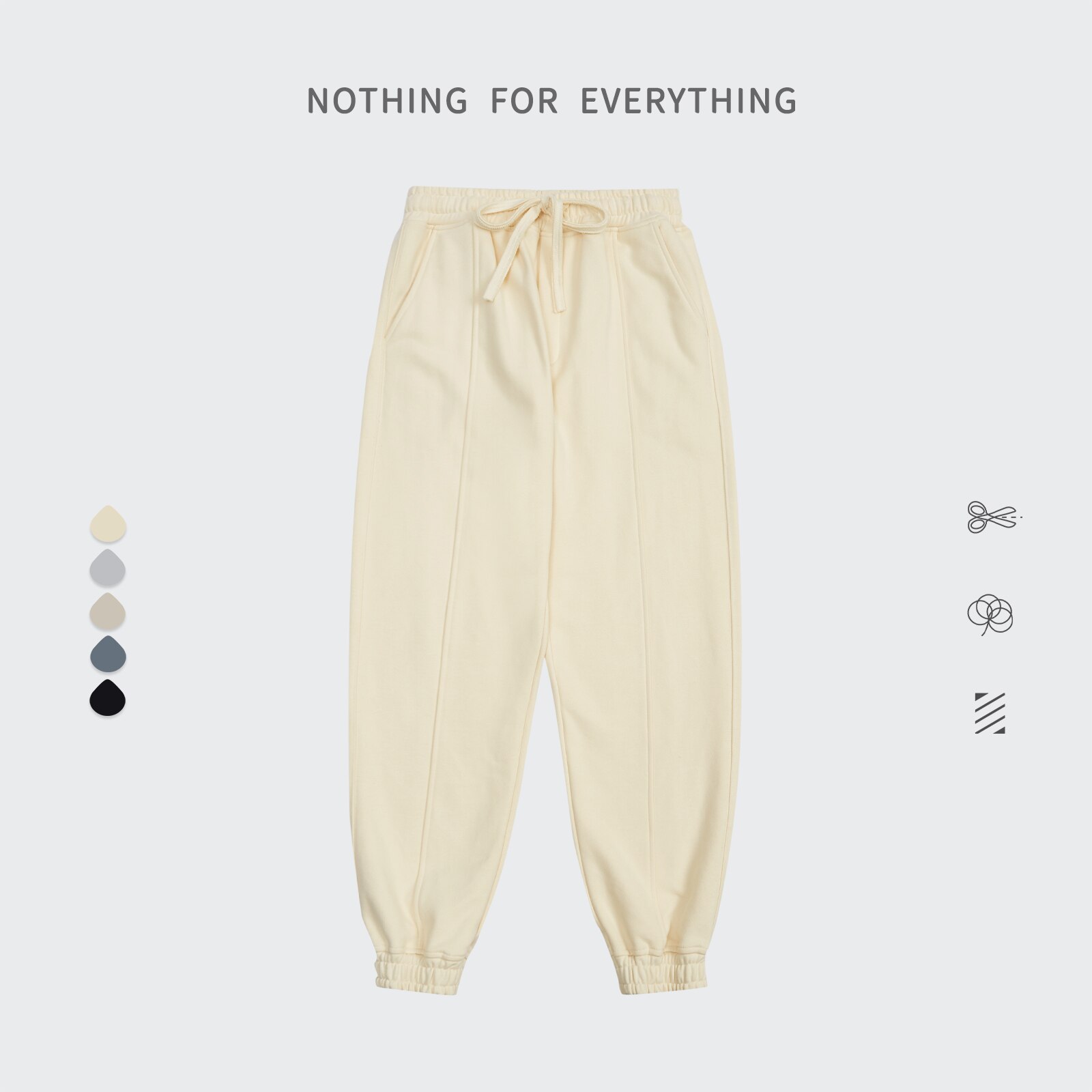 INFLATION 460gsm Heavyweight French Terry Sweatpant Unisex Trendy Leisure 100% Cotton Jogger Pants Men Track Pant