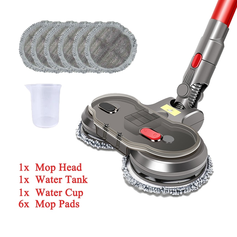 Promotion!Electric Wet Dry Mopping Head for Dyson V7 V8 V10 V11 Replaceable Parts with Water Tank Mop Head Mop Pads Water Cup