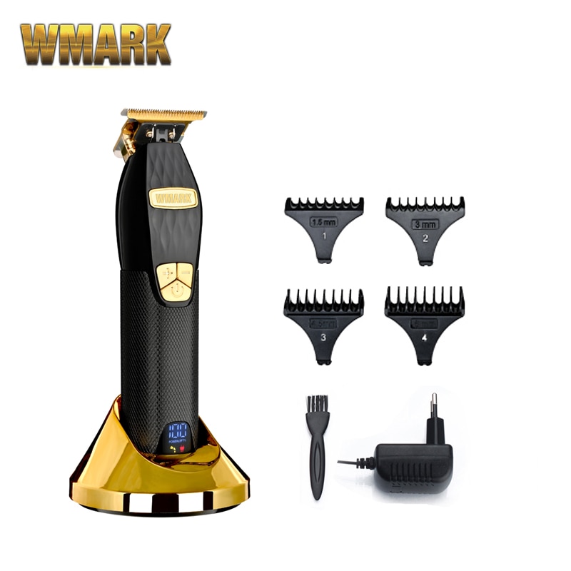 New Arrivals WMARK Cordless 5 cutting speed Hair Clipper NG-2032 2033 With Taper Blade Electric Hair Trimmer With LCD Display