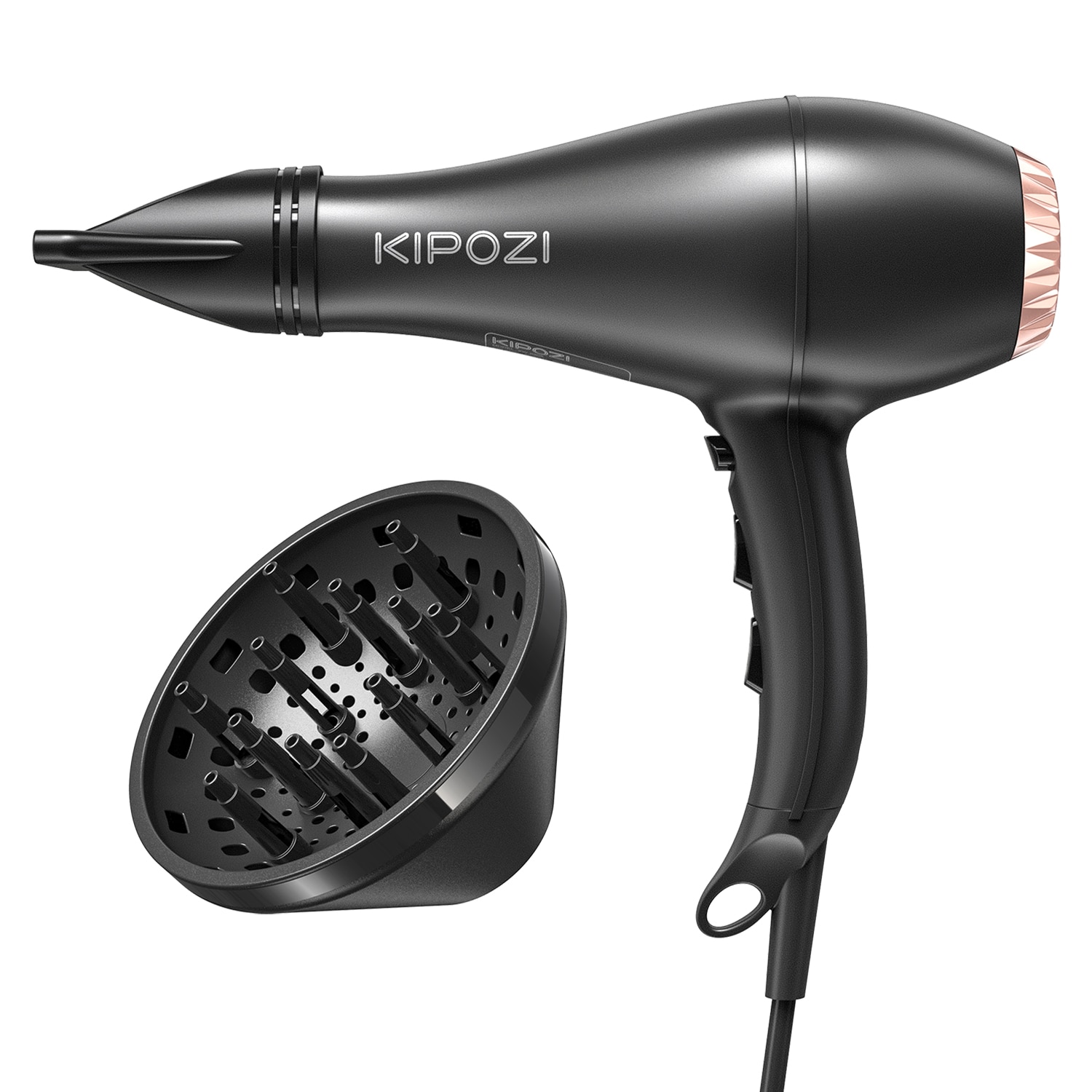 KIPOZI Professional Hair Dryer 2200W High Power Negative Ionic Blow Dryer Fast Dry Salon Grade Powerful Hairdryer Hair Care