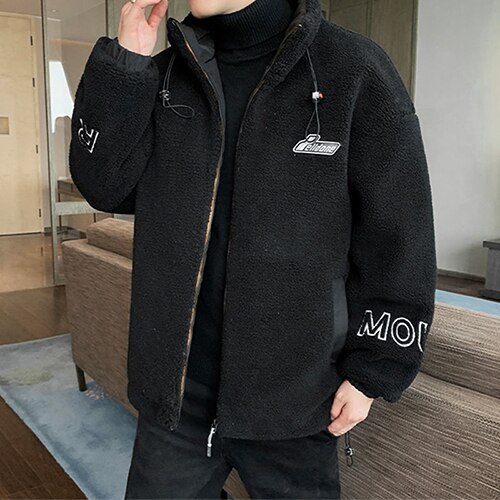 2022 Tide Brand Men's Cotton Coat Thickened Polar Fleece Winter Warm Jacket Top Fashion Cotton Clothes Men's Jacket