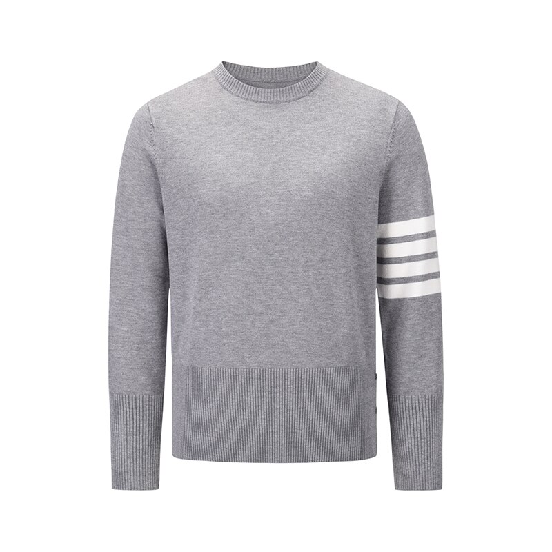 TB THOM Knit Sweater Autumn Winter Men's Sweaters Fashion Brand Slim Casual Coat Women Cotton Striped 4-Bar Pullover TB Sweaters