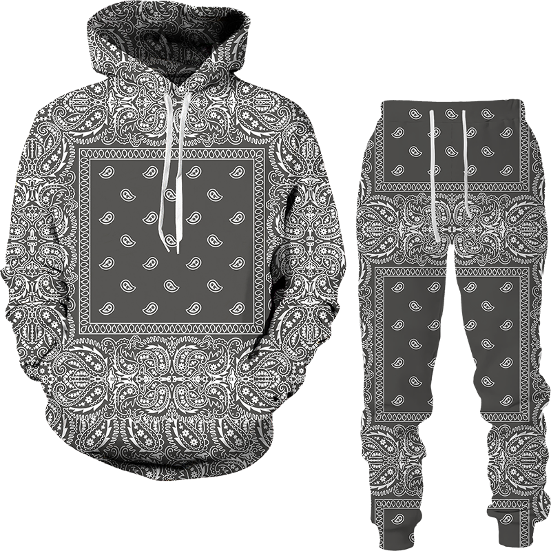 Brand Fashion Men Tracksuit 2 Piece Hoodies and Pants Womens Sweat Suits Plus Size Hip Hop Jogger Sets Streetwear Men Clothing