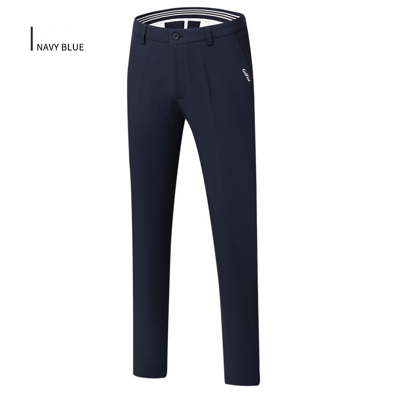 Spring Autumn Men's Golf Pants Thick four-Way Stretch Solid Color Sports Casual Pants High Quality Golf Clothing Free Shipping