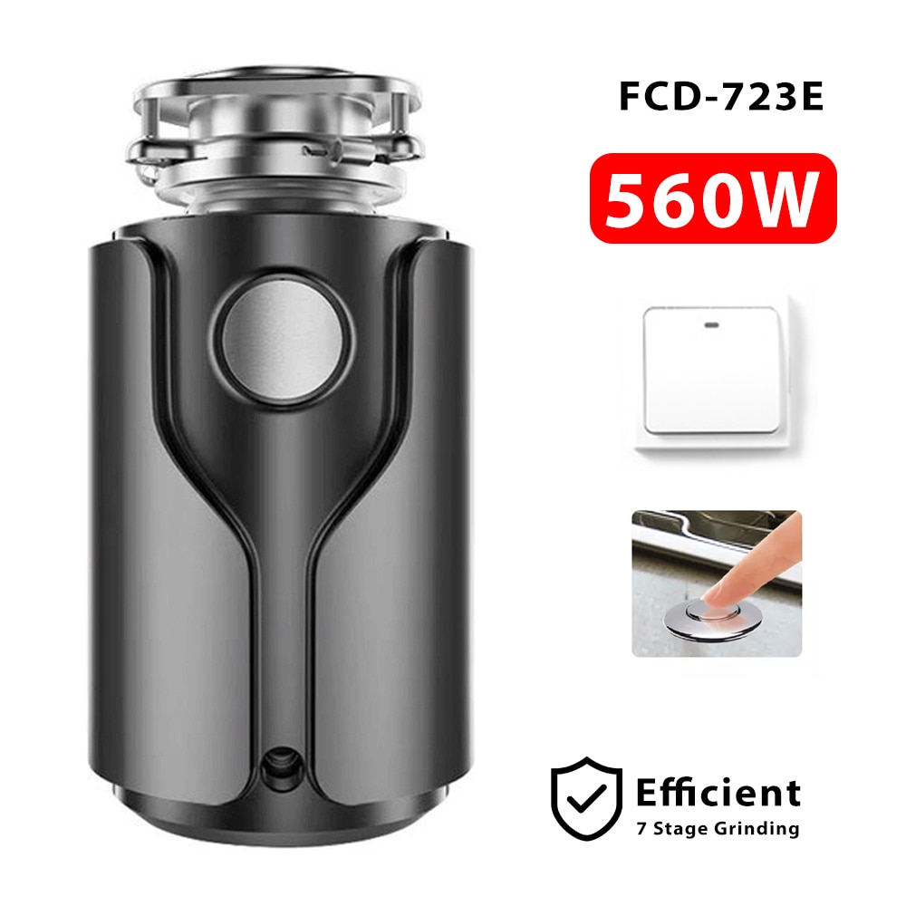 Food Waste Disposer Smart Remote Switch Food Crusher Stainless steel Grinder Kitchen Appliances Garbage Disposal Material