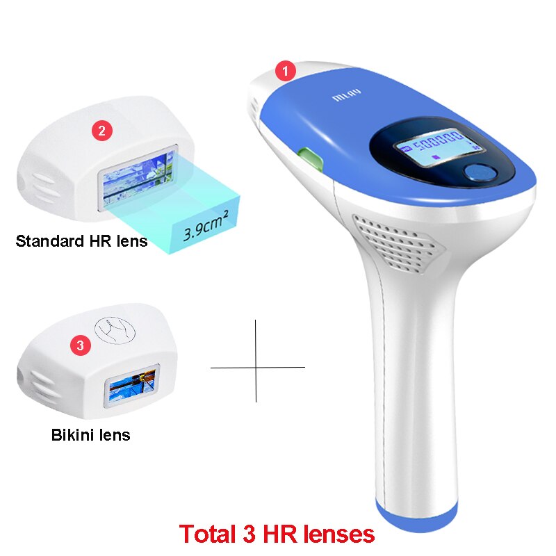 MlayT3 IPL Hair removal Epilator a Laser Permanent Hair Removal Machine Face Body 3IN1 Electric depilador a laser 500000 Flashes