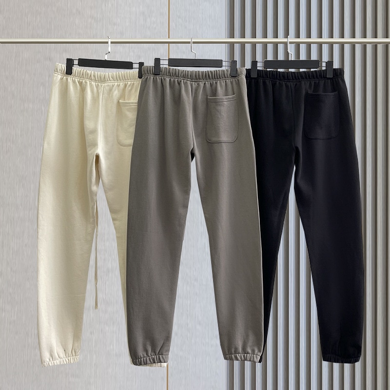 Oversized Fashion Essentials Sports Pants Rubber Letter High Street Sweatpants Pants Hip Hop Loose Unisex 100% Cotton Jogging