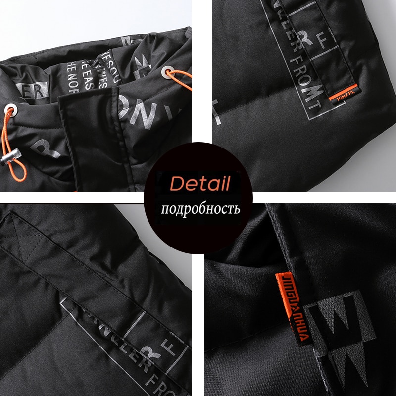 2021 Autumn Winter Sleeveless Jacket Down Vest High Quality Men's Warm Thick Loose Hooded Coats Padded Waistcoat Down Vest Men