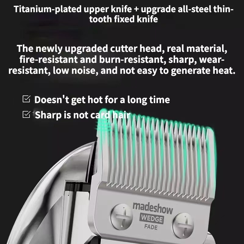 Madeshow M5 M6  Hair clipper Professional Hair Trimmer For Men,Cordless Haircutting Machine Trimmer Top Quality Barber Instru