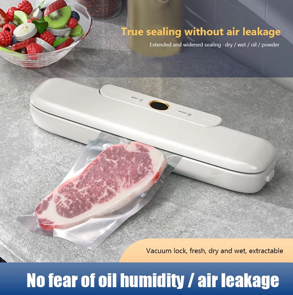 Vacuum Sealer Packing Machine 220v/110v Kitchen Food Fresh Keeping Automatic Sealing Machine Home Appliance 10pcs Vacuum Bag