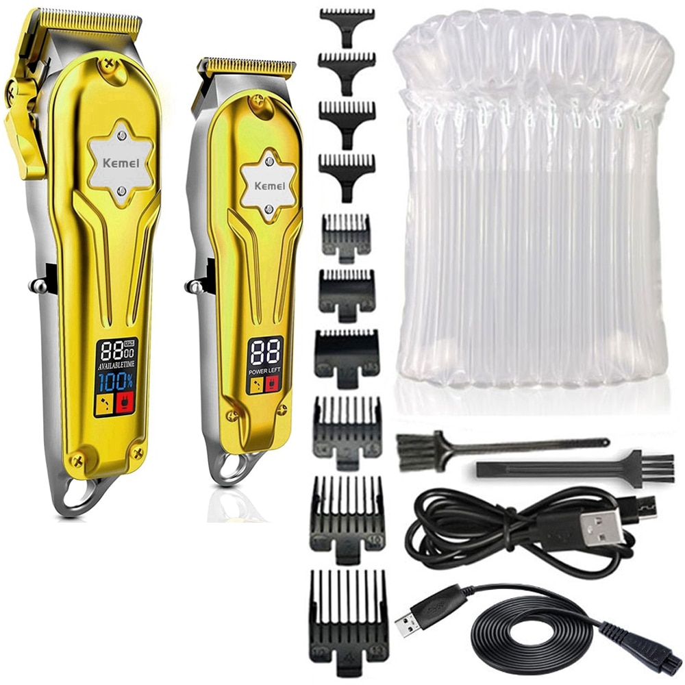 Kemei 2011 Professional Hair Clipper Powerful Pro Hairdressing Combo Kits Electric Hair Trimmer Hair Cutting Machine Metal Housi