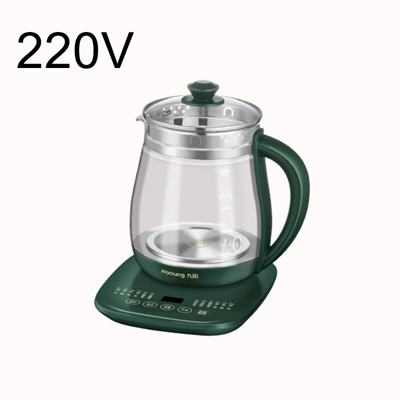 220V Jiuyang health pot multi-functional flower teapot glass stew tea pot 1.5L Portable Mini Multi Cooker Tea Dessert Cooker