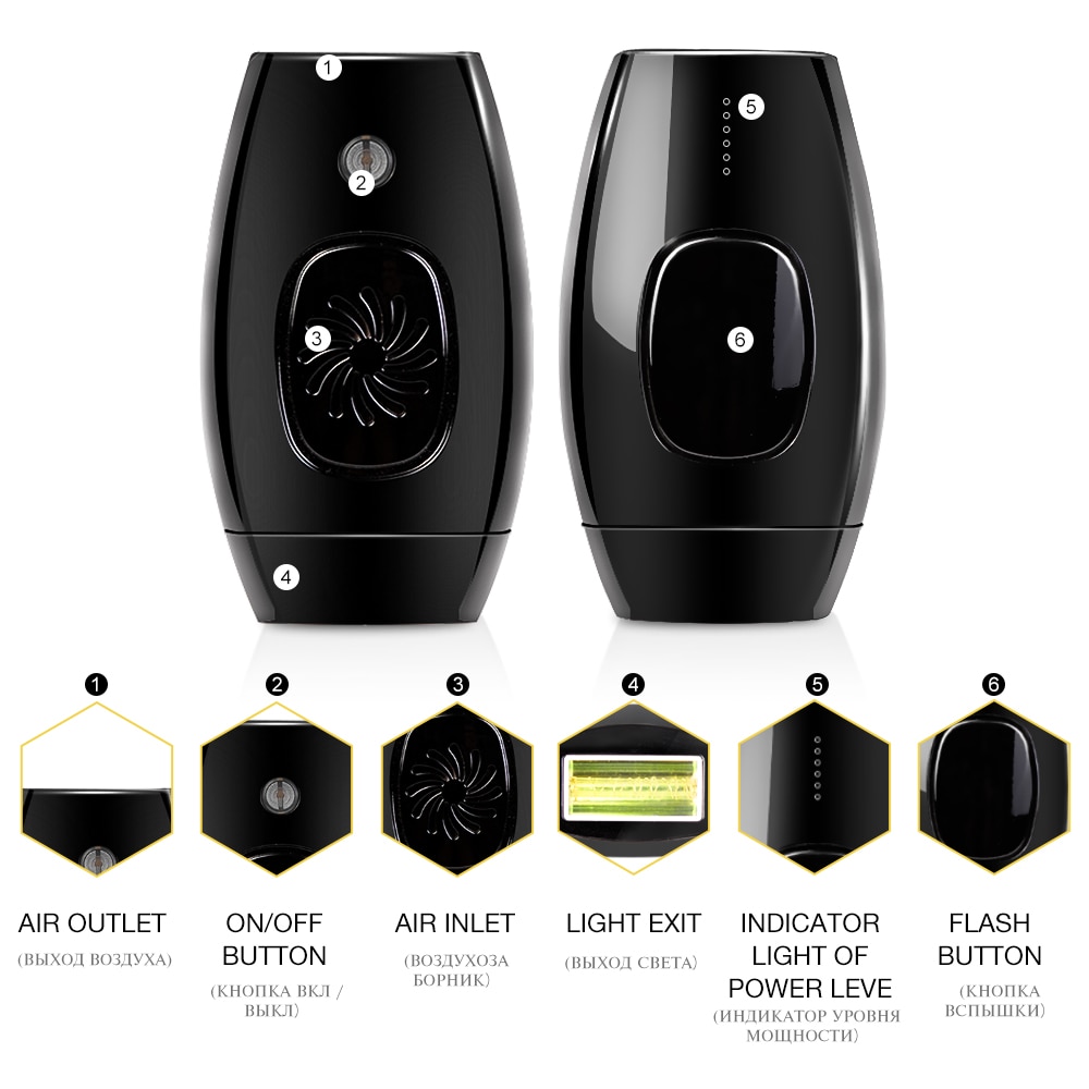 1800000 Flash Permanent IPL Epilator Laser Hair Removal depiladora facial Electric photoepilator Painless Hair Remover dropship