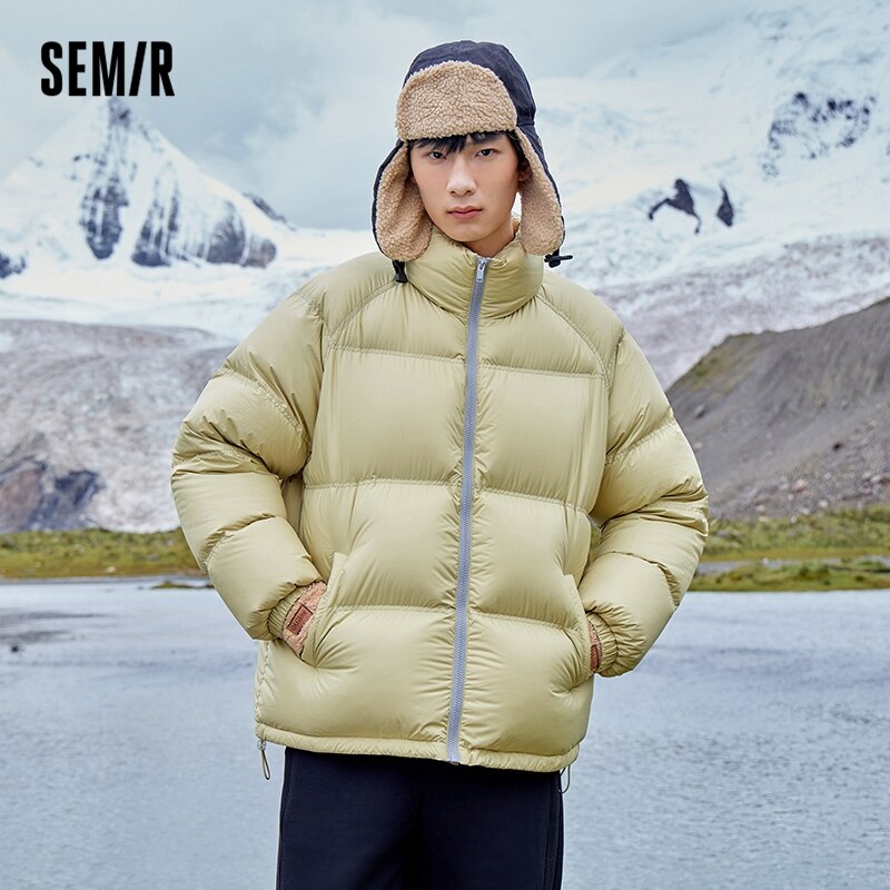 SEMIR Lightweight Down Jacket Men Winter Stand-Up Collar Cloud Couple Clothes Thick Coat Brand Winter Clothes