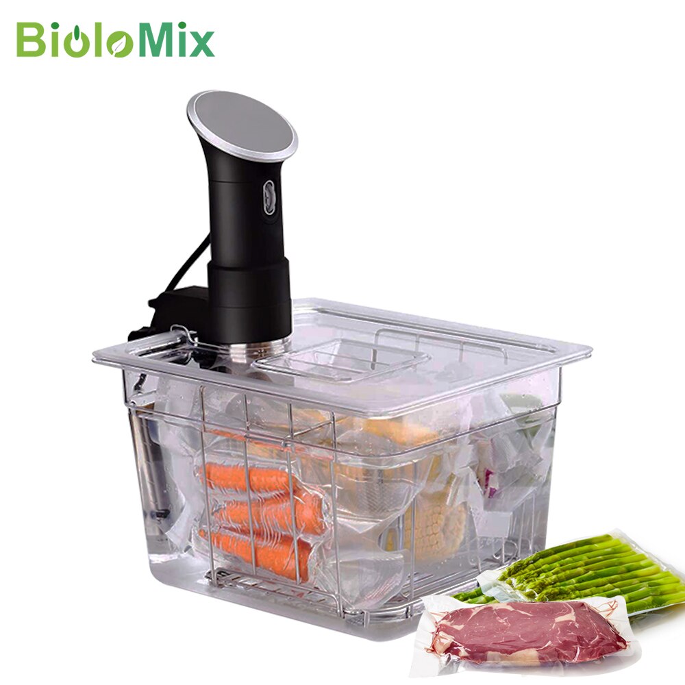 11L Sous Vide Cooker Containers and Stainless Steel Sous Vide Rack Sets Detachable Dividers Separator for Immersion Circulators
