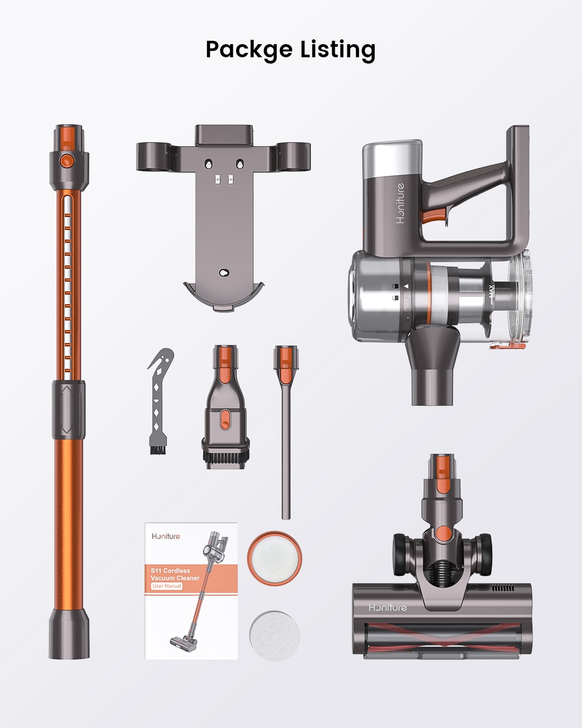 400W 33Kpa Wireless Handheld Cordless Vacuum Cleaner S11 45Mins Removable Battery with display Smart Home Appliance Aspiradora