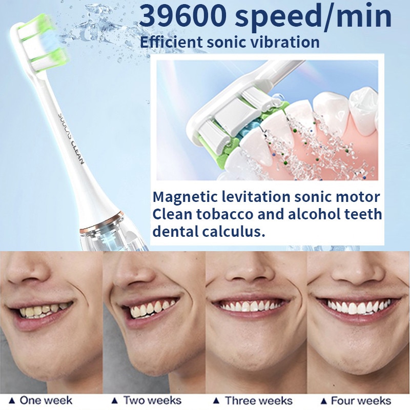 SOOCAS Sonic Electric Toothbrush X3U Adult Electric Toothbrush Fast Charging IPX7 4 Modes Tooth Whitening Cleaning Care Tool