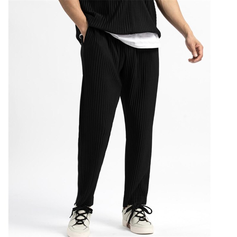 Miyake pleated life straight pants harem pants men's loose HP series wild pants casual men's bloomers sports men