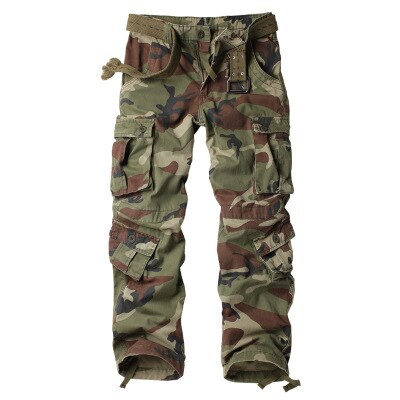 8 Pockets Military Red Black Cargo Pants Men Cotton Trousers Baggy Camouflage Tactical Pants Men Casual  Big Size 38 44 overalls