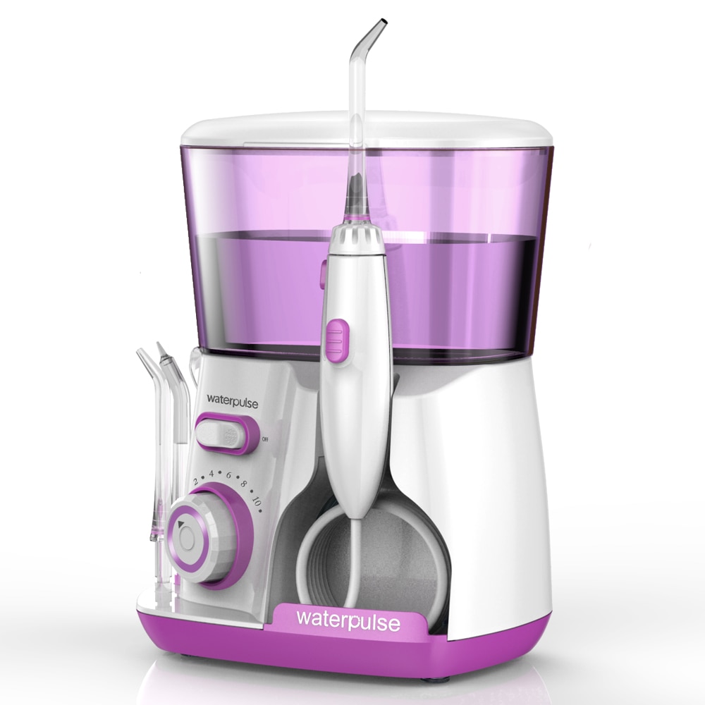 Waterpulse Electric Oral Irrigator Dental Cleaning Teeth Whitener Water Jet Flosser 800ML Tank Dentistry Tooth Brush Cleaner