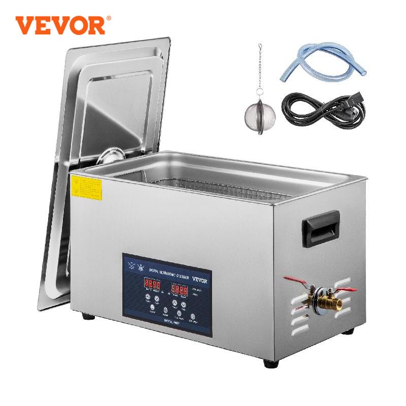 VEVOR 2L 3.2L 6L 10L 22L 30L Ultrasonic Cleaner With Double-Frequence Digital Portable Washing Machine Ultrasound Home Appliance