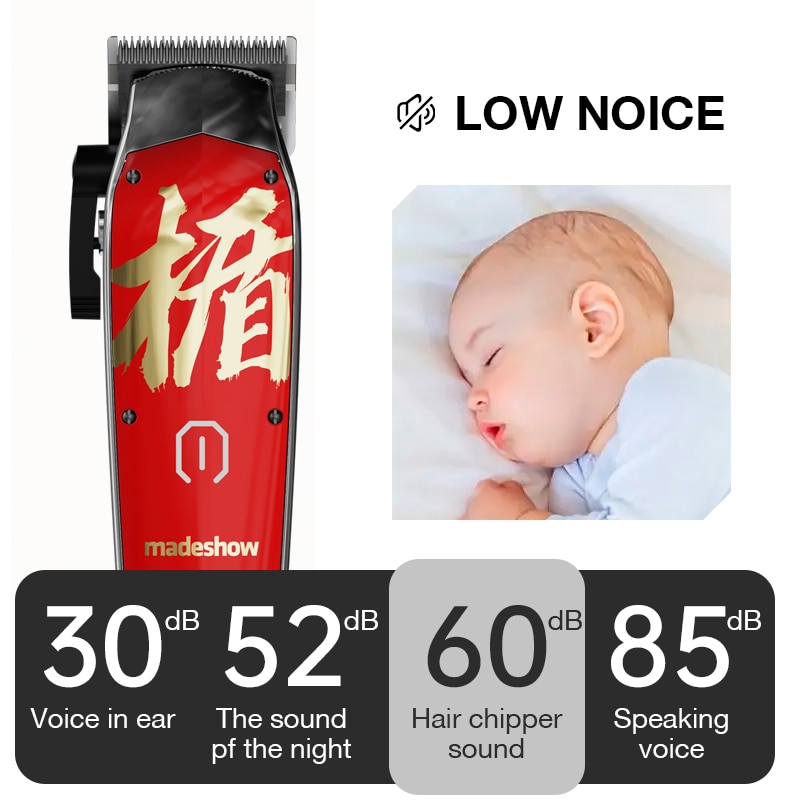 Professional Hair Clipper For Man Madeshow M10 M11 Beard Trimmer Barber 0mm Bald Head Trimmer Hair Cutting Machine 7000 RPM